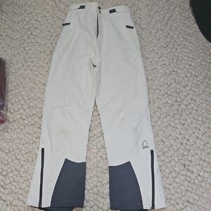 Women's White and Gray Pants